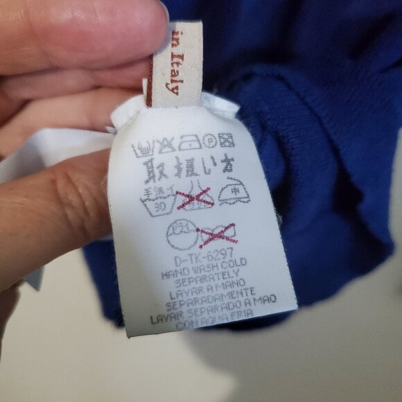 ERMENEGILDO ZEGNA Men's Small Luxe Cashmere Silk Sweater Knit Long Sleeve Polo - Picture 11 of 14